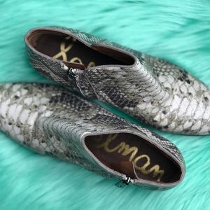 Sam Edelman Petty Printed Leather Ankle Boots