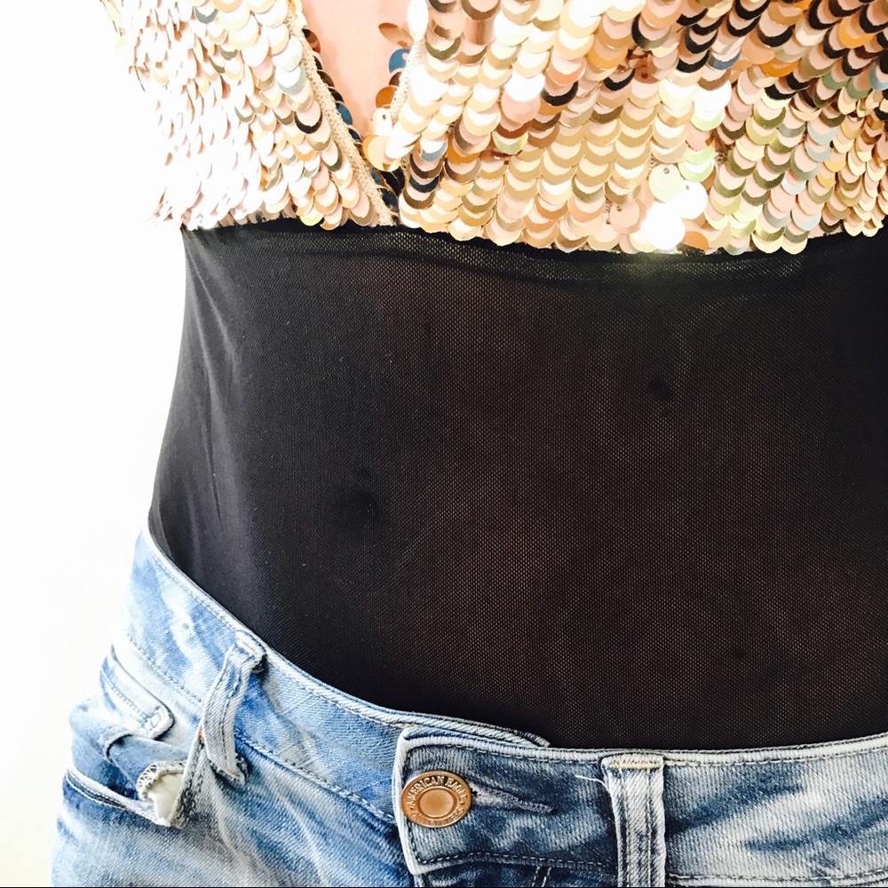 DO & BE SEQUIN PALLET BODYSUIT MESH #A34 - Picture 5 of 8