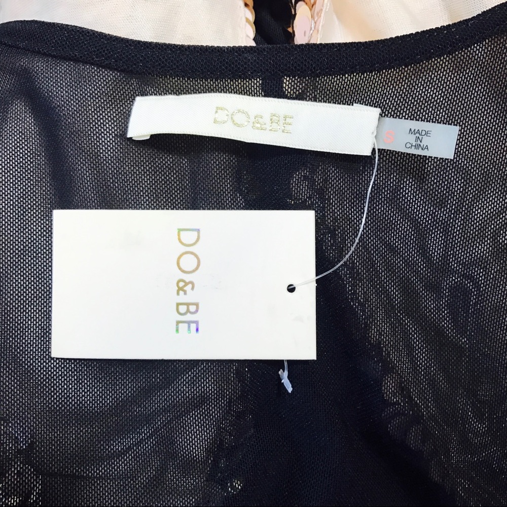 DO & BE SEQUIN PALLET BODYSUIT MESH #A34 - Picture 7 of 8