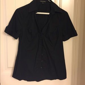 Black Express Design Studio Bottom Down Shirt