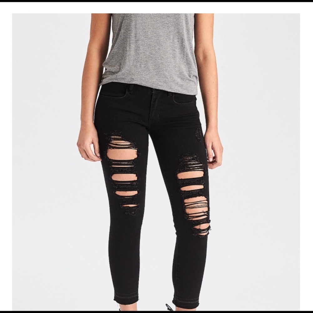 American Eagle ripped jeans