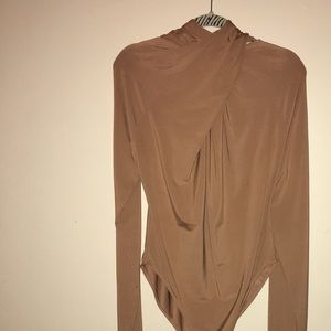 H&M Nude Turtleneck Bodysuit