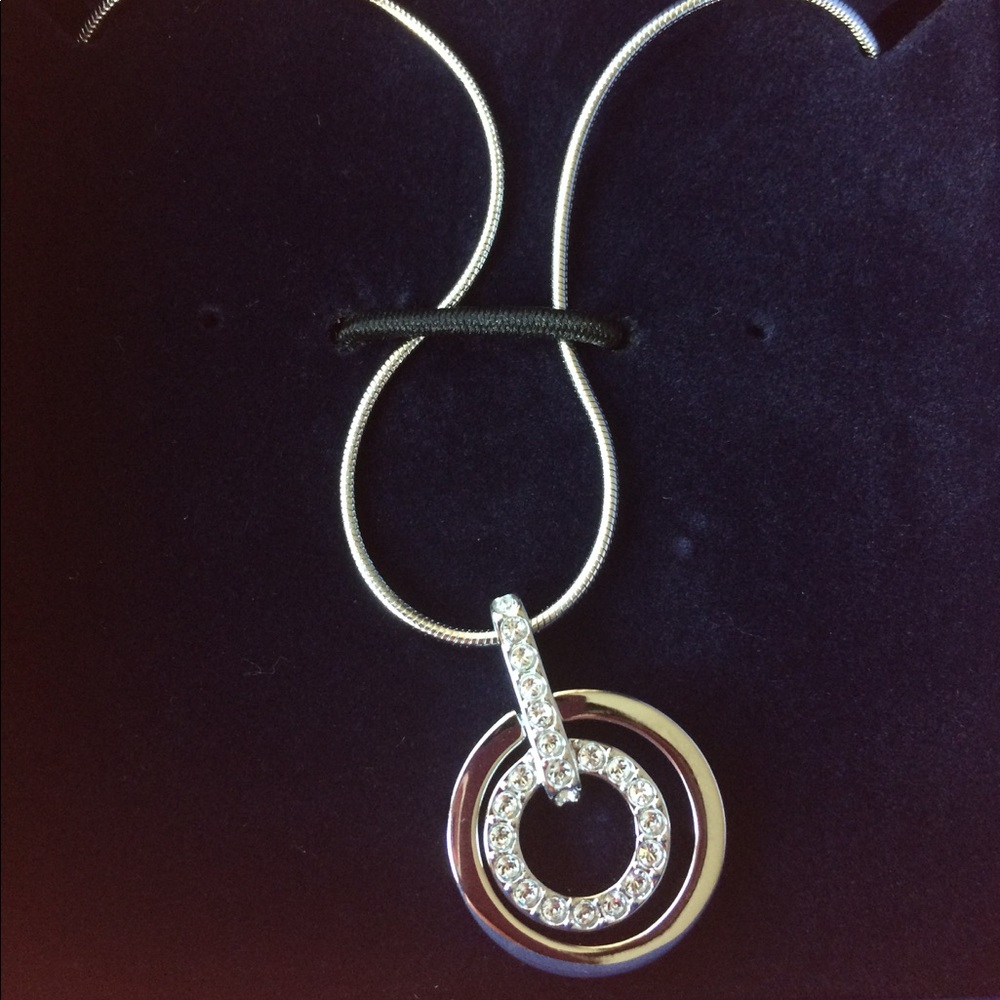 Swarovski Crystal Rhinestone Circle Pendant