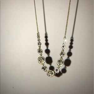 Givenchy Costume Necklace - gold & crystal