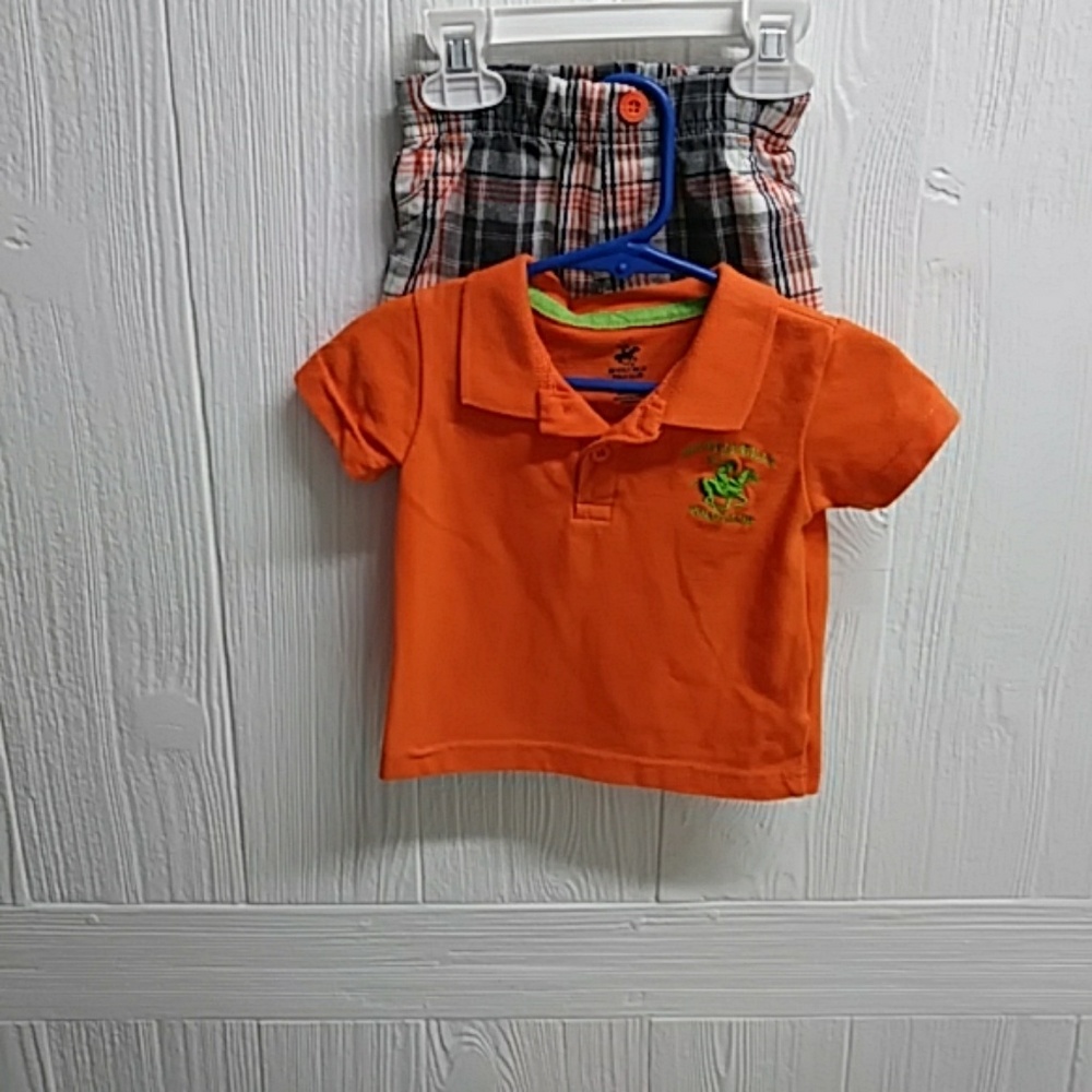 Beverly Hills Polo Club baby boys 2 piece outfit.
