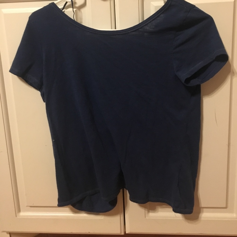 Cute open back shirt