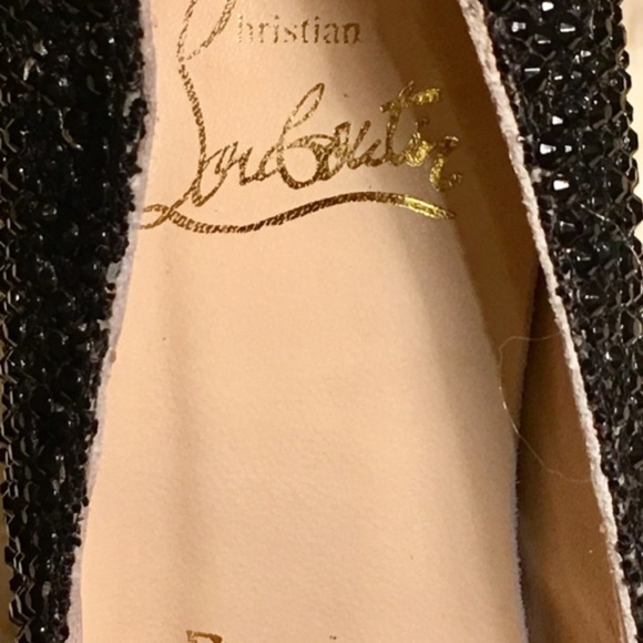 Christian Loubutin Black Strass - Picture 5 of 5