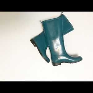 Teal Italian Rain Boots