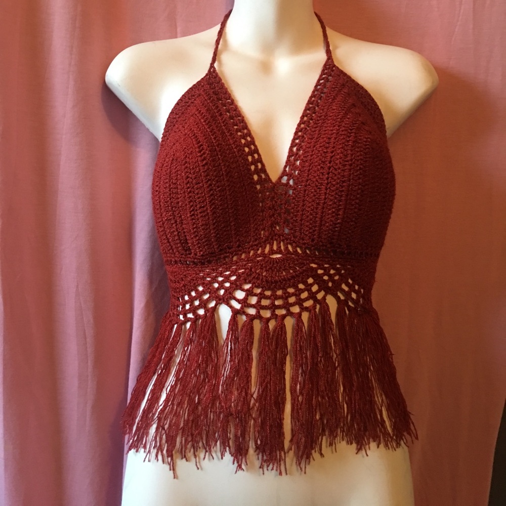 fringe crochet top