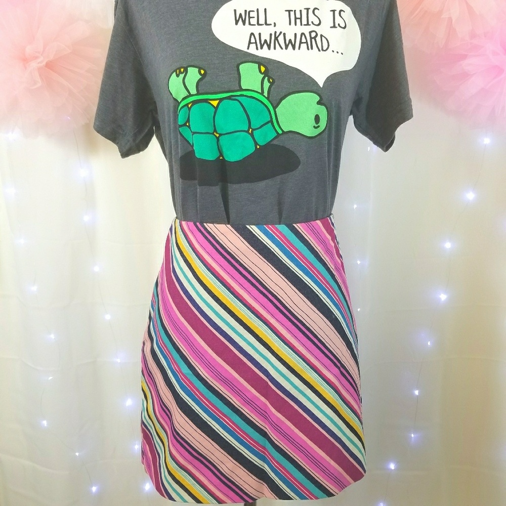 ⬇️$20 Express Stripped Stretch Skirt