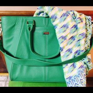 Thirty-One Jewell Diamond “Gatsby Green" Purse
