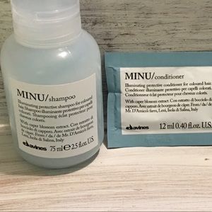 Davine's MINU shampoo and conditioner