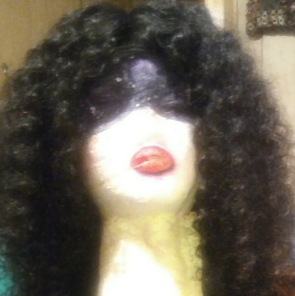 SOLD.....SOLD.MONGOLIAN KINKY KURLY LACE FRONT WIG - Picture 1 of 3