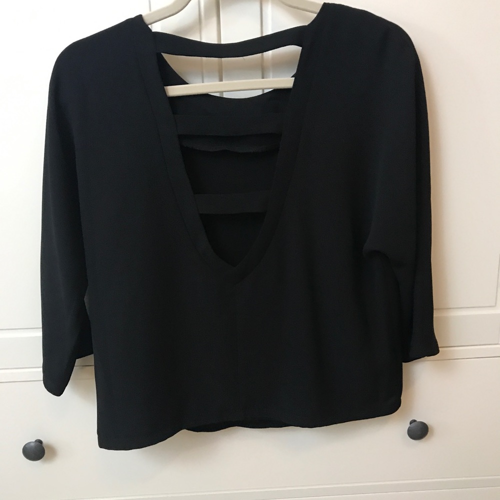 Black valette blouse