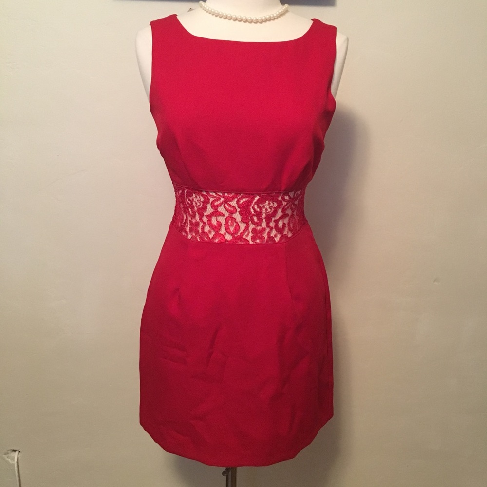 ❤️HP❤️NEW Red Lace MINI Prom/EveningDress