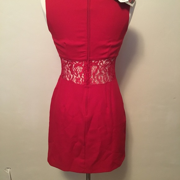 ❤️HP❤️NEW Red Lace MINI Prom/EveningDress - Picture 6 of 8