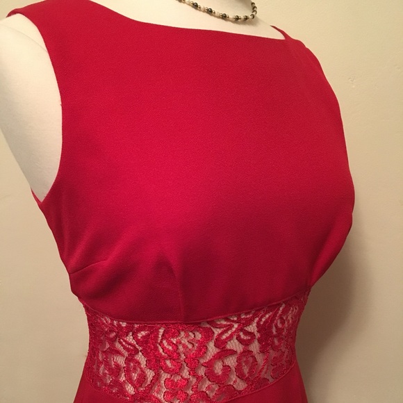 ❤️HP❤️NEW Red Lace MINI Prom/EveningDress - Picture 3 of 8