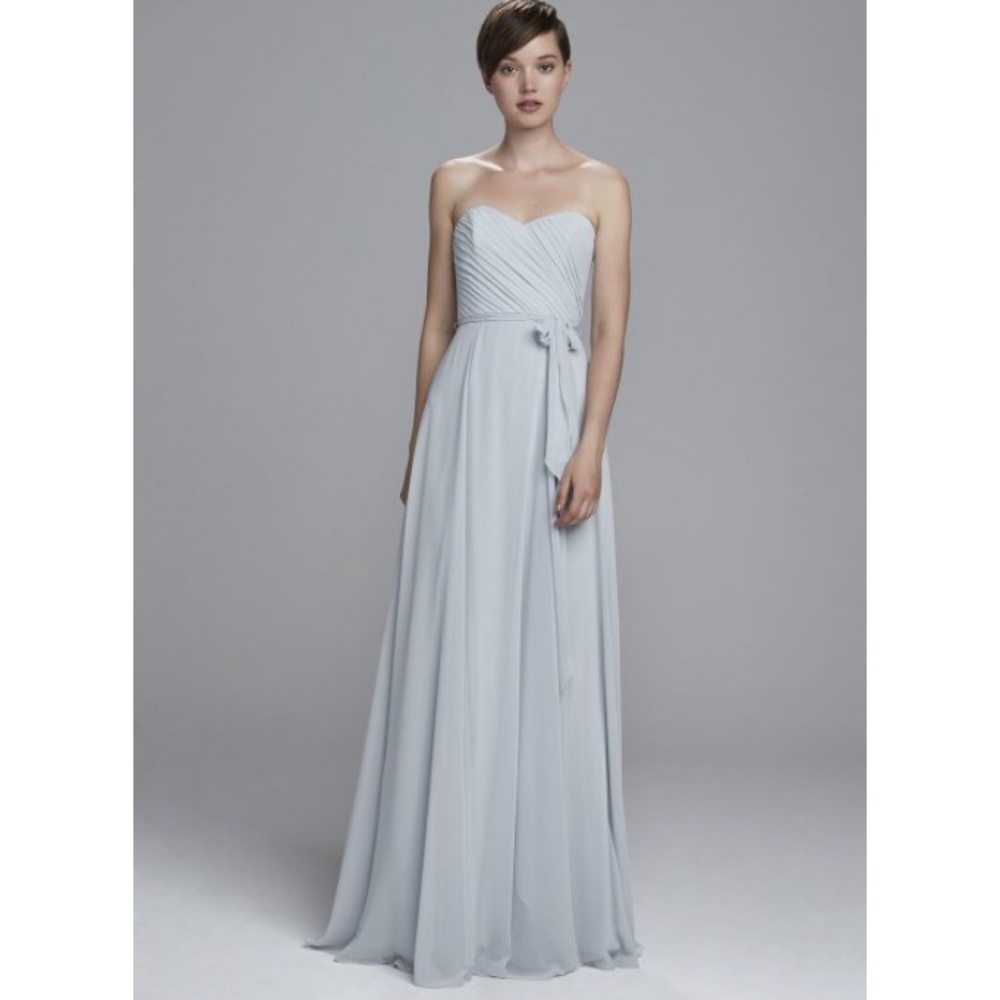 Amsale Dove Jaycie Flat Chiffon Dress