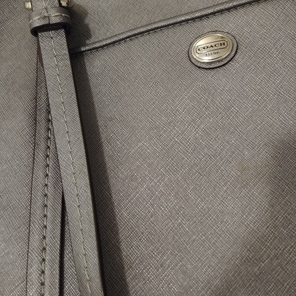 Coach Silver Carryall Purse