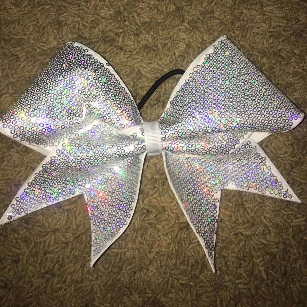 White Sparkled Bow