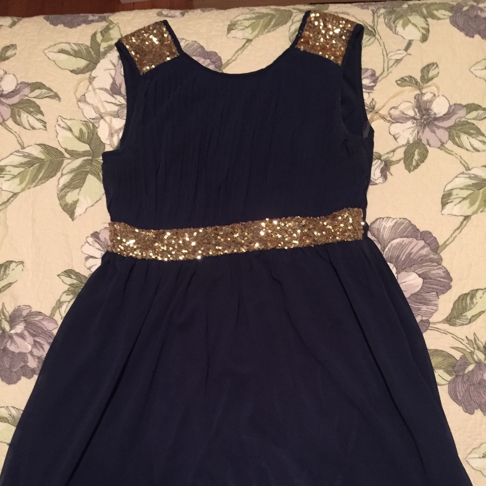 Navy Blue Homecoming Dress