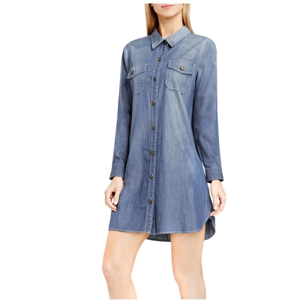 VINCE CAMUTO JEANS SHIRT DRESS - Picture 6 of 8