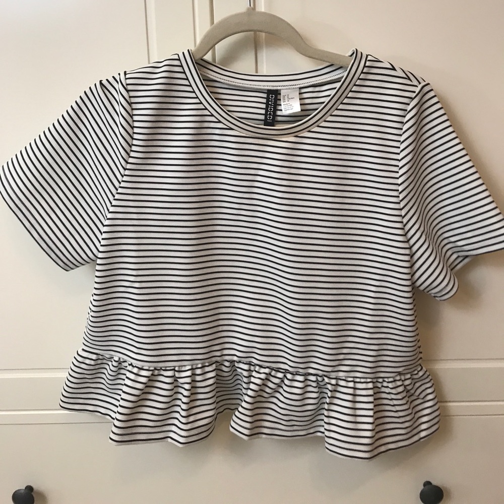 Striped crop top