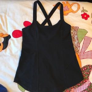 Lululemon tank top with sewn in sports bra.