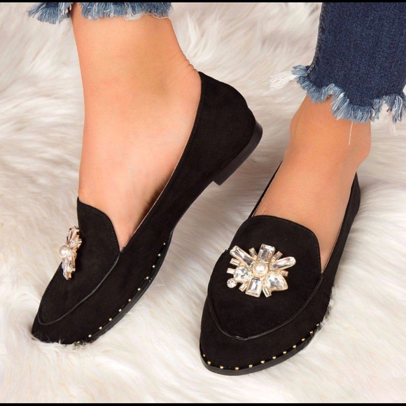 SHOEROOM21 boutique Shoes - HOST PICK Ladies embellished loafer Ballet