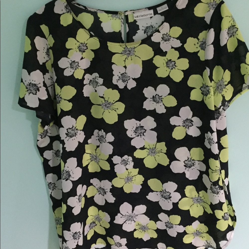 Light floral blouse