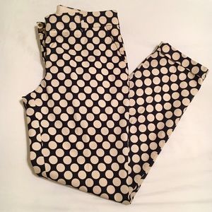 J. Crew Polka Dot Cafe Capris