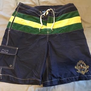 Polo swim trunks