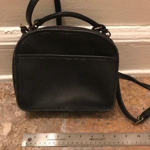 Vintage. Coach Made in USA black leather bag