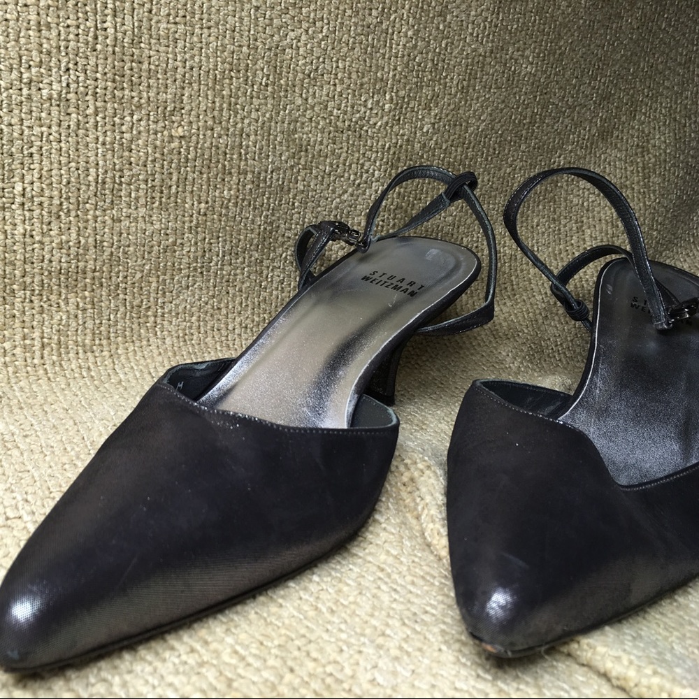 Stuart Weitzman ankle strap pumps kitten heels
