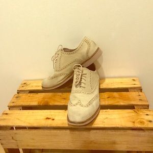 Cole Haan classic oxfords greige/light pink
