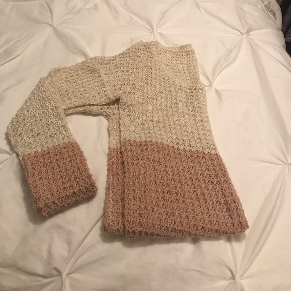 2 color Knit Sweater
