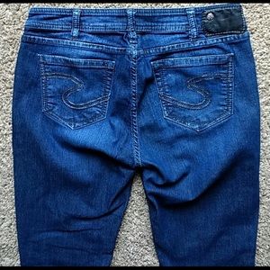 Silver women's jeans