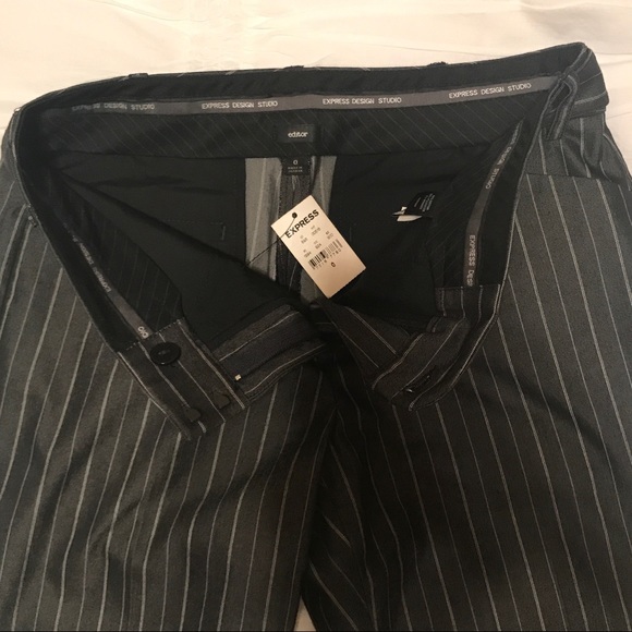 Express Editor Capri Striped Pants 👖 - Picture 4 of 6