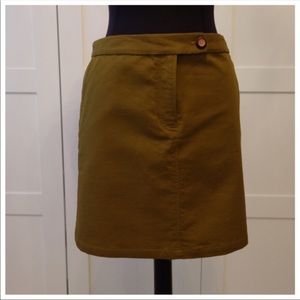 Anthropologie Vanessa Virginia olive skirt sz 6