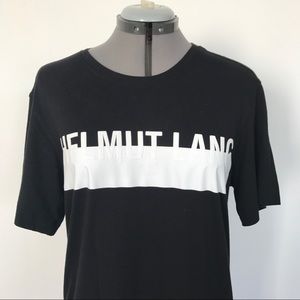 Helmut Lang Black Logo T Shirt - Sz. S