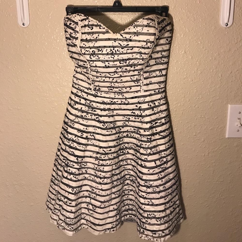 Leopard Print Strapless Dress