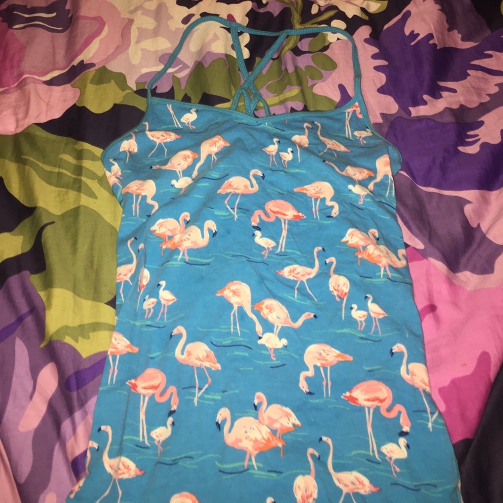 Aeropostale V-Neck Cami- flamingo