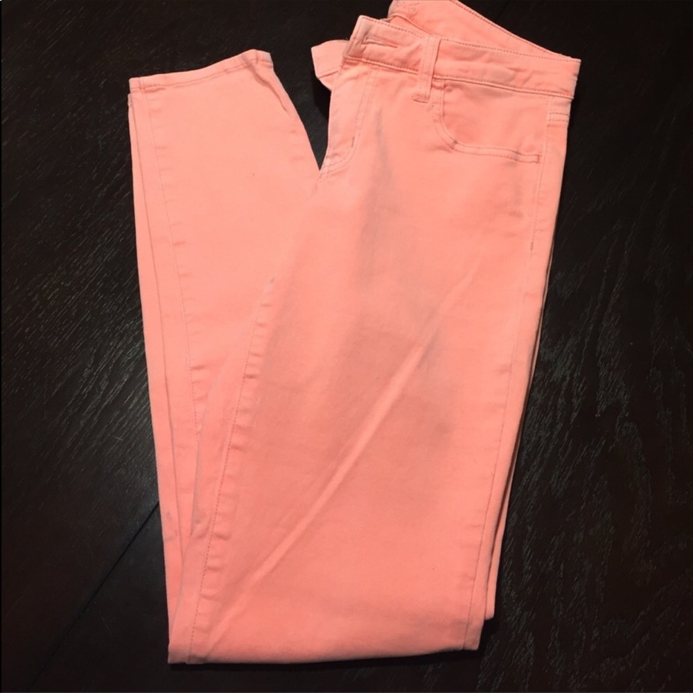 American Eagle Coral Skinny Jeans
