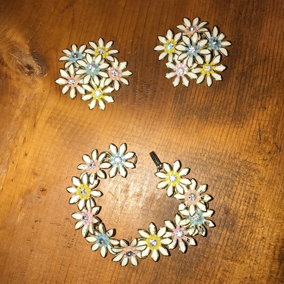 VINTAGE BRACELET & EARRING SET! 🌼Unique!!🌼 - Picture 4 of 8
