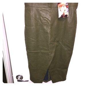 Olive Green Play other pencil skirt