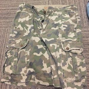 Camo cargo shorts
