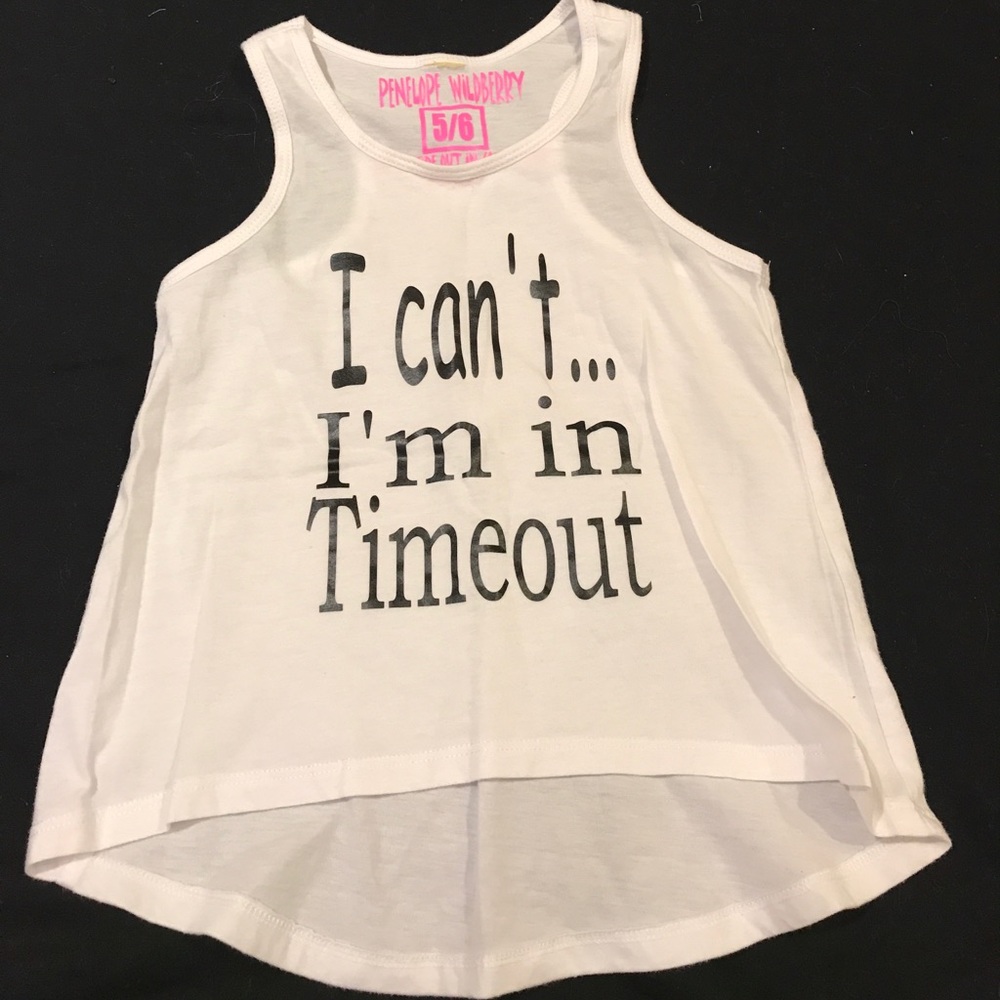 NWOT "Time out" tank