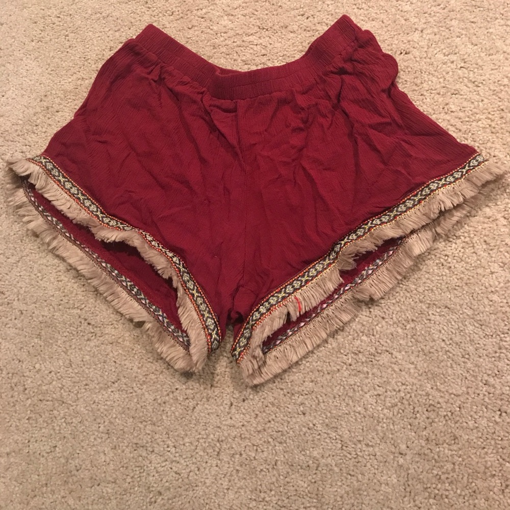Maroon shorts