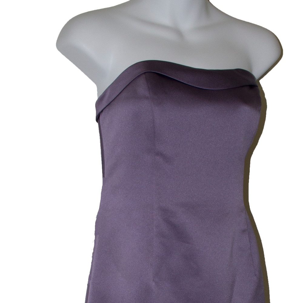 David's Bridal purple gown