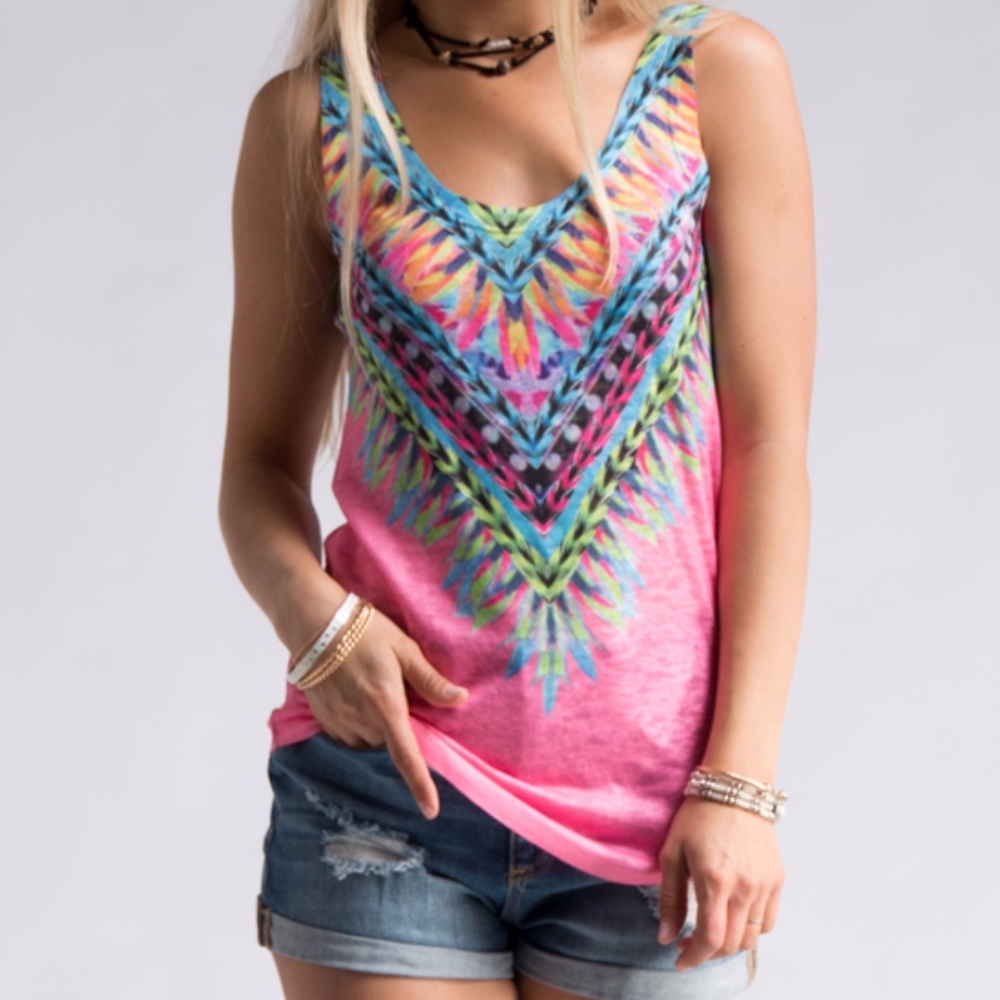 NWT WOMENS COLORFUL TANK.